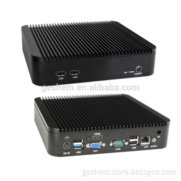 Desktop Type and Support all sizes LCD Display Type fanless mini pc